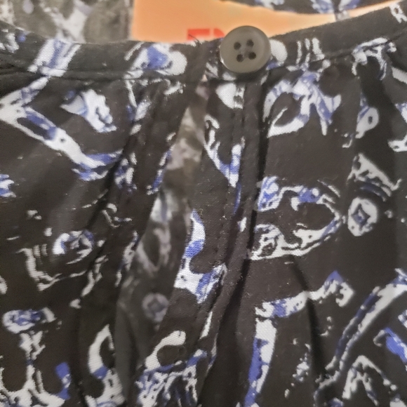 Evri Blue Keyhole Sleeveless Top Sz 0x - Picture 5 of 5